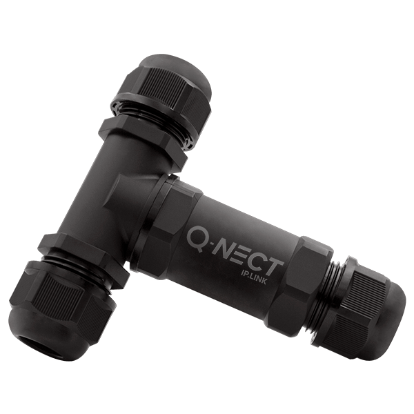 Unicrimp QOE3053BLK Q-Nect 5 Pole 3 Way T-Connector IP68 24A