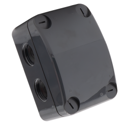 Unicrimp QOE5553AGYF Q-Nect Anthracite Grey Weatherproof Enclosure with Lid and Connectors 85 x 55 x 52mm IP66