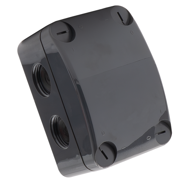 Unicrimp QOE5553AGYF Q-Nect Anthracite Grey Weatherproof Enclosure with Lid and Connectors 85 x 55 x 52mm IP66