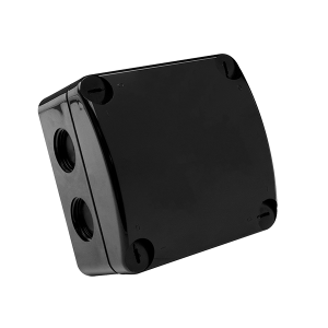 Unicrimp QOE8553BLKF Q-Nect Black Weatherproof Enclosure With Connectors 85 x 85 x 52mm IP66