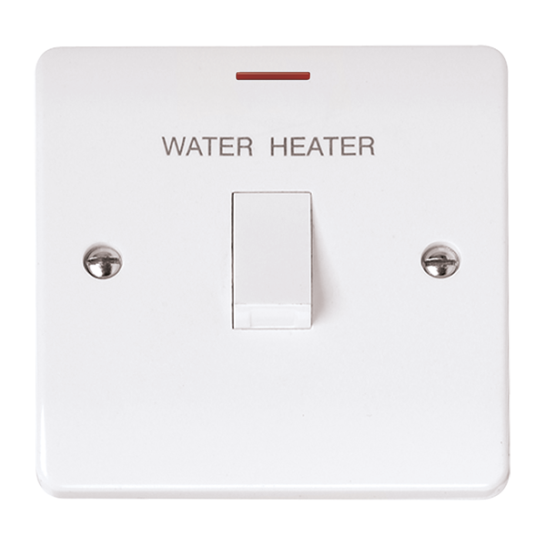 Scolmore CMA2042 Mode 20A DP Switch 'Water Heater' With LED