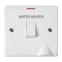 Scolmore CMA2046 Mode 20A DP ‘Water Heater’ Switch With Optional Flex Outlet & LED