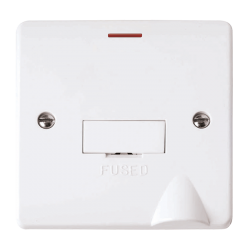 Scolmore CMA2053 Mode 13A Fused Connection Unit With LED & Optional Flex Outlet