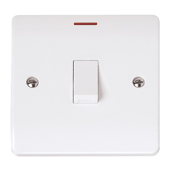 Scolmore CMA2623 Mode 20A DP Plate Switch With LED