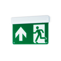 JCC JCEM110020WH EscapeLUX™ Emergency Exit blade Wall & Ceiling 0.7W 6000k IP20 White Self Test with legends