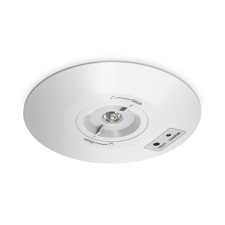 JCC JCEM110023WH EscapeLUX™ Emergency Round Surface Spot Downlight 2W 280lm 6000k IP65 White Self Test