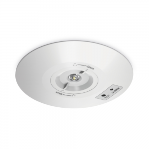 JCC JCEM110023WH EscapeLUX™ Emergency Round Surface Spot Downlight 2W 280lm 6000k IP65 White Self Test