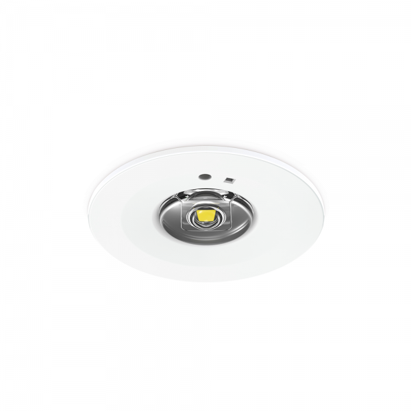 JCC JCEM110027WHST White EscapeLUX Emergency Downlight 1W 140Lm IP20 Open Area/Corridor Self test