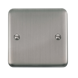 Click DPSS060 Deco Plus Stainless Steel 1 Gang Blank Plate