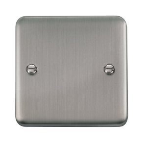 Click DPSS060 Deco Plus Stainless Steel 1 Gang Blank Plate