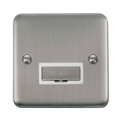 Click DPSS750WH Deco Plus Stainless Steel 13A Ingot Fused Connection Unit