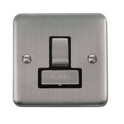 Click DPSS751BK Deco Plus Stainless Steel 13A Ingot DP Switched Fused Connection Unit