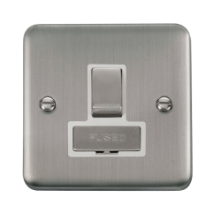 Click DPSS751WH Deco Plus Stainless Steel 13A Ingot DP Switched Fused Connection Unit