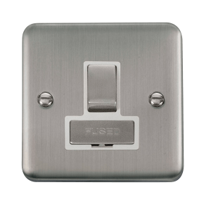 Click DPSS751WH Deco Plus Stainless Steel 13A Ingot DP Switched Fused Connection Unit