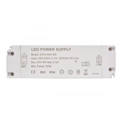 Forum Lighting ELA-45770 60W 24V 2.5A Power Supply 200-240Vac input IP44