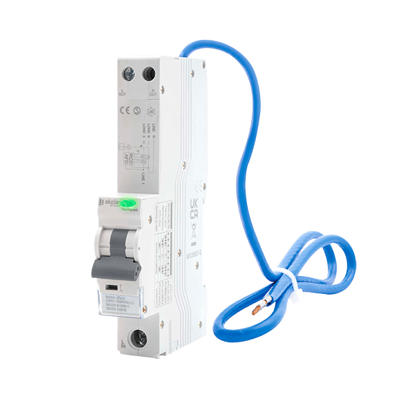 Scolmore CU1AFDD32B Elucian 1 Pole + Unswitched Neutral True 6kA B Curve 32A AFDD + RCBO 30mA Trip
