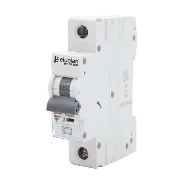 Scolmore CU1MCB25C Elucian 1 Pole True 6kA C Curve 25A MCB