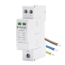 Scolmore CU1SPD275T Elucian 2 Pole 18mm 275Uc 40Ka SPD With Tails
