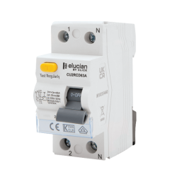 Scolmore CU2RCD80A Elucian 2 Pole 80A 30mA RCCB (Type A)