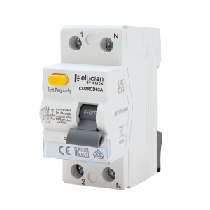 Scolmore CU2RCD80A Elucian 2 Pole 80A 30mA RCCB (Type A)