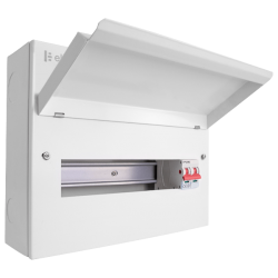 Scolmore CUEB14MS12 Elucian 14 Way Metal Consumer Unit With 100A Mains Switch (12 Useable Ways)