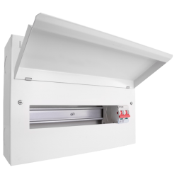 Scolmore CUEB16MS14 Elucian 16 Way Metal Consumer Unit With 100A Mains Switch (14 Useable Ways)