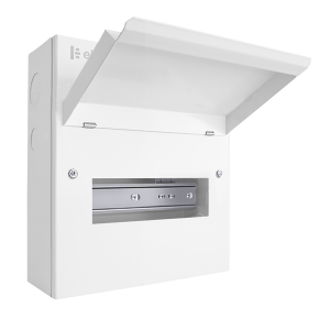 Scolmore CUEB8 Elucian 8 Way Metal Consumer Unit Unpopulated
