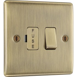 BG Electrical NAB50 Nexus Metal Antique Brass 13A Switched Fused Connection Unit