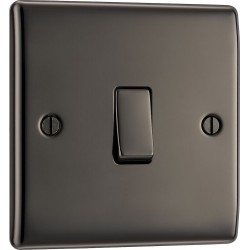 BG Electrical NBN12 Nexus Metal Black Nickel 20A 16AX Single Switch 2 Way