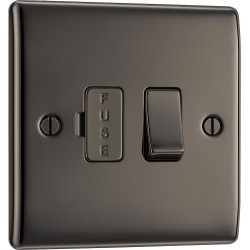 BG Electrical NBN50 Nexus Metal Black Nickel 13A Switched Fused Connection Unit