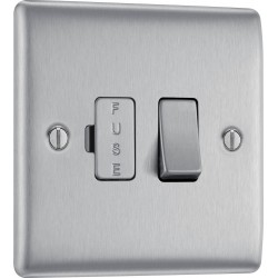 BG Electrical NBS50 Nexus Metal Brushed Steel 13A Switched Fused Connection Unit