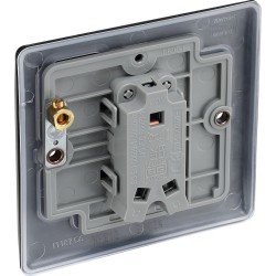 BG Electrical NFB12 Nexus Metal Matt Black 20A 16AX Single Switch 2 Way