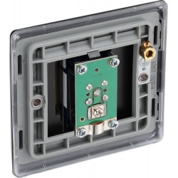 BG Electrical NFB64 Nexus Metal Matt Black Single Satellite Socket