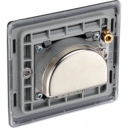 BG Electrical NFB67 Nexus Metal Matt Black Screen Triplex TV/FM/SAT Socket