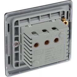 BG Electrical NFBKYCSB Nexus Metal Matt Black 16A Key Card Switch Black Insert