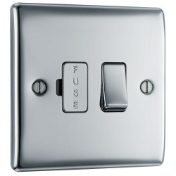 BG Electrical NPC50 Nexus Metal Polished Chrome 13A Switched Fused Connection Unit