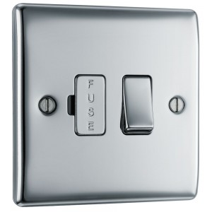 BG Electrical NPC50 Nexus Metal Polished Chrome 13A Switched Fused Connection Unit