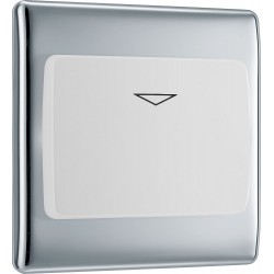 BG Electrical NPCKYCSW Nexus Metal Polished Chrome 16A Key Card Switch White Insert