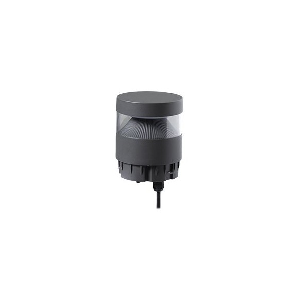 Robus RGD15XLD-25 Guidelux Louvre Dome 10W 15W LED 750lm 3000K 4000K Die-cast Aluminium Bollard Head Dark Grey c/w Photocell