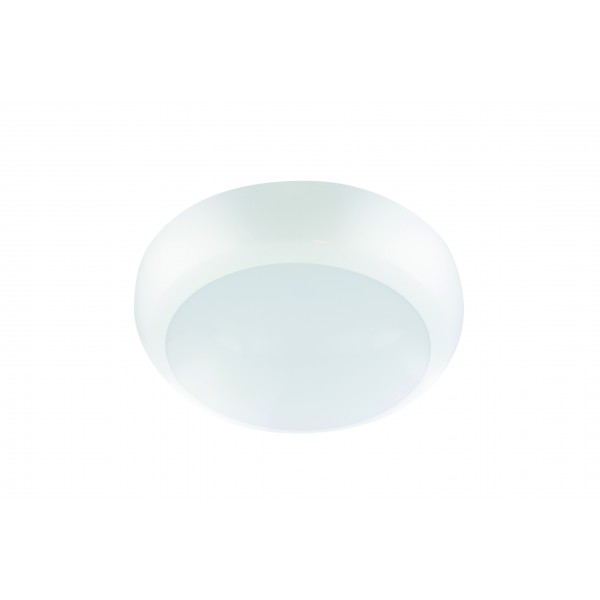 Integral LED ILBHA070 Tough Shell Pro Bulkhead 325mm Dia IP66 8/12/16W 3000/4000/6000KIK10 110 Beam Non-Dimm White 120lm/W