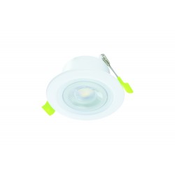 Integral LED ILDLFR65M001 Ecoguard Fire Rated Downlight 65mm Cutout IP65 600lm 5W 3000K 38 Beam Dimmable 120lm/W White