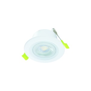 Integral LED ILDLFR65M001 Ecoguard Fire Rated Downlight 65mm Cutout IP65 600lm 5W 3000K 38 Beam Dimmable 120lm/W White