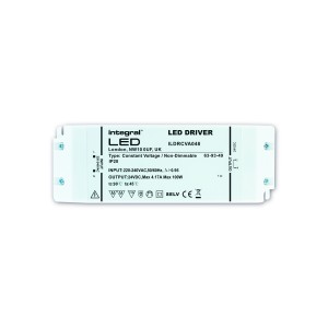 Integral LED ILDRCVA048 Constant Voltage Driver 100W 24VDC IP20 Non-Dimm 200-240V Input