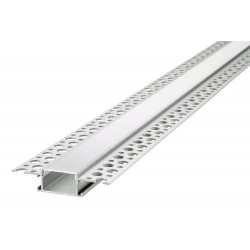 Integral LED ILPFR165 Profile Aluminium Recessed 2M Frosted Diffuser For 2 X IP65 10mm Width Strip Include 2 Endcaps