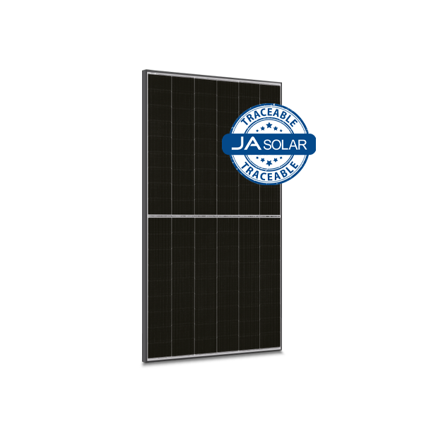 JA Solar JAM54D-40-465-LB-TS-MC4 465W N-type Double Glass Bifacial LB Traceable MC4 connectors Black Frame