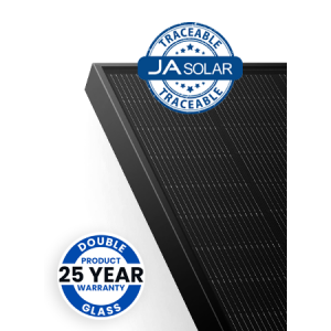 JA Solar JAM54D-41-455-LB-TS-AB-MC4 455W N-type Bifacial Double Glass Traceable LB All Black MC4
