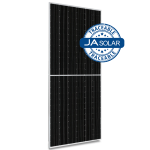 JA Solar JAM72D-40-610-LB-TS-MC4 610W N-type TOPCon MBB Traceable Double Glass Bifacial 72 Cell Silver Frame MC4