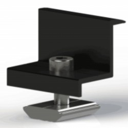 Fastensol F-EC-B35 Black End Clamp 35mm