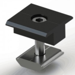 Fastensol F-MC-B30 Fastensol Black Mid Clamp 30mm
