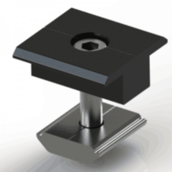 Fastensol F-MC-B30 Fastensol Black Mid Clamp 30mm